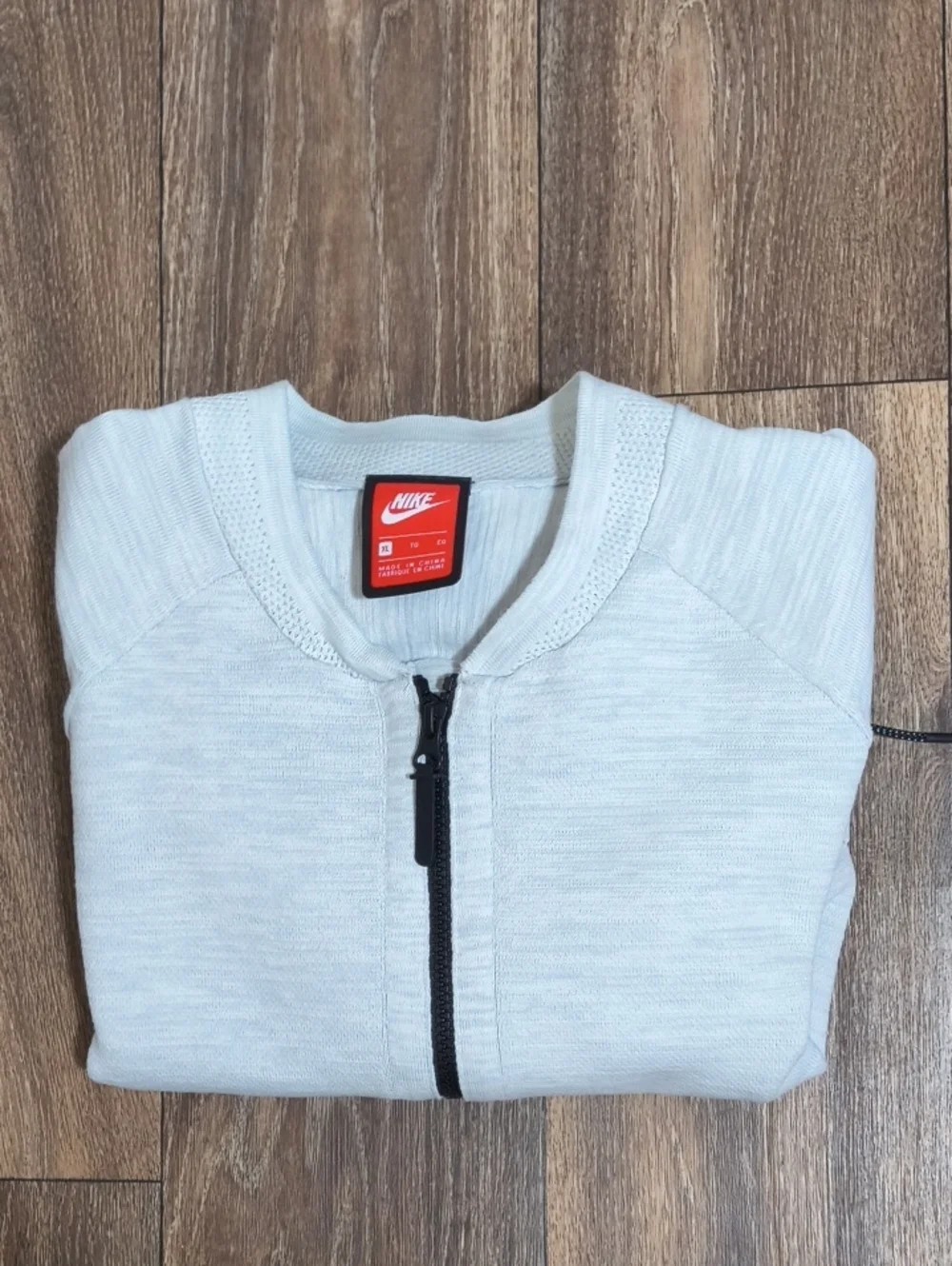 Gray White Nike Athletic Zip Up